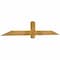 Ekena Millwork Eugene Rough Sawn Timber Gable Bracket, Western Red Cedar, 72"W x 12"H x 2"D x 4"F, 4/12 Pitch GBW072X12X0204EUG00RWR - alternate 5